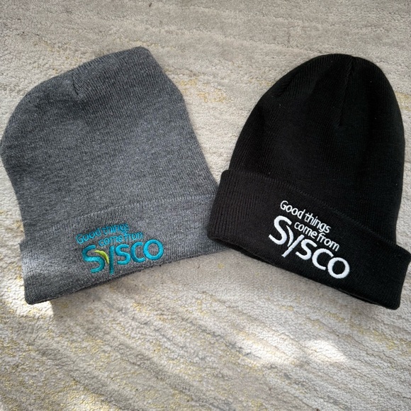 Sysco Good Things Come from Sysco Beanie Hat Bundle Set of 2